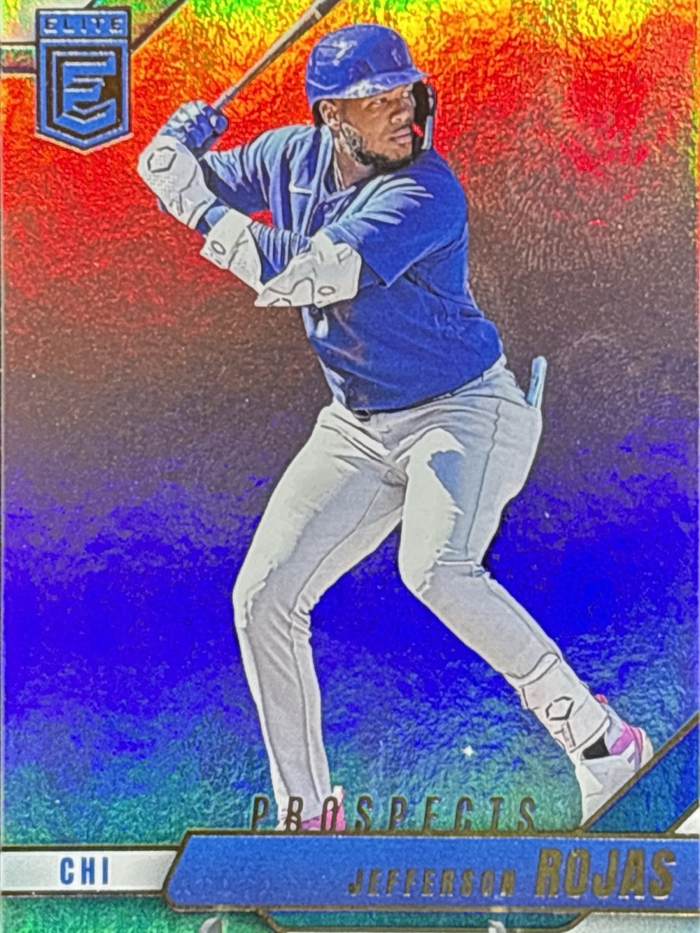 Jefferson Rojas Chicago Prospects Baseball Card Holo Prizm